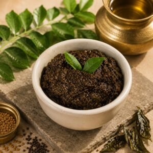 Karivepaku (కరివేపాకు పచ్చడి)