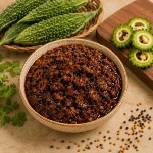 kakarakaya pickle (కాకరకాయ పచ్చడి)